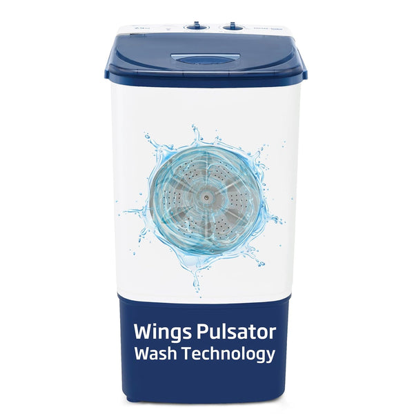 Voltas beko, A Tata Product 7.5 kg Semi-Automatic Top Load Single Tub Washing Machine (WST75UC/BLSSWH2PTD, Blue, Pulsator wash method)