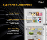 Whirlpool 467L 2star IntelliFresh Convertible Inverter Frost Free Double Door Refrigerator (IF INV CNV 515 ALPHA STEEL-Z, 2s)