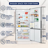 Electrolux 529L Frost Free Inverter Double Door Refrigerator, Bottom Freezer, TasteLockAuto & TasteGuard Technology, Stainless Steel, UltimateTaste 500, EBE5302C-S | Open Box like New |