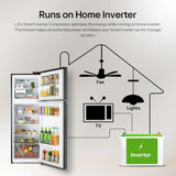 LG 246 L 3 Star Smart Inverter Frost-Free Double Door Refrigerator (, GL-S262SESX, Ebony Sheen, Convertible)