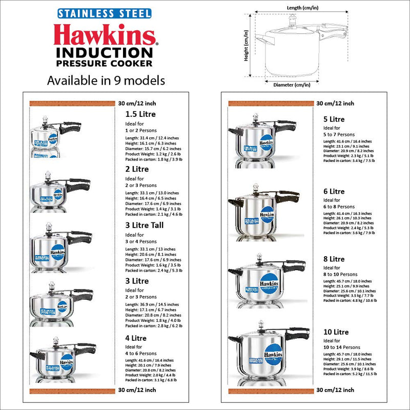 HAWKINGS STAILNESS STEEL PRESURE COOKER