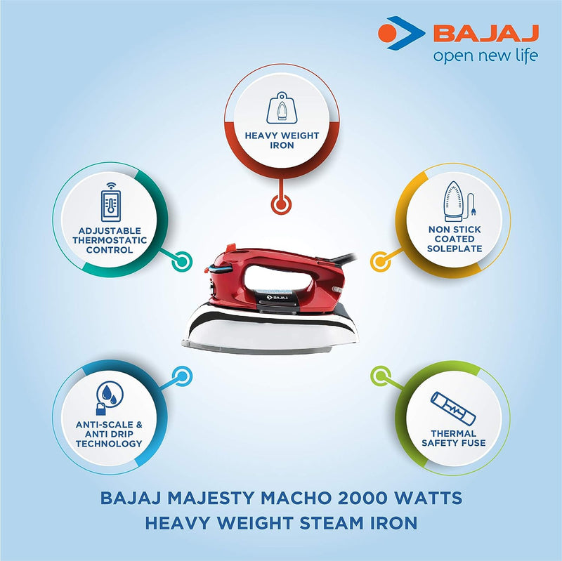 Bajaj Majesty Macho Steam Iron (Steam Iron)