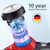 Bosch Unlimited 7 ProAnimal, Cordless Vacuum Cleaner with Rechargeable 3.0 Ah Battery and FlexTube, LED Lighting, 10 Year Motor Warranty, in Tornado Red BCS71PETIN