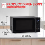 LG 30 L Solo Microwave Oven (MS3032BK, Black, 44 Auto Cook Menu, Steam Clean, Anti-bacterial cavity)