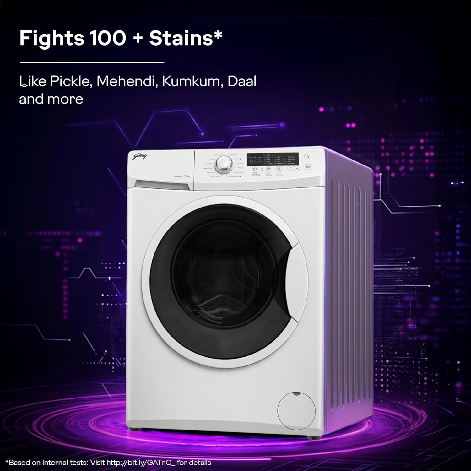 Godrej 8 Kg 5 Star Front Load Washing Machine with i-Sense & Inbuilt ...