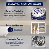 Electrolux 8.5kg Fully Automatic Front Load Venting Dryer, Scandinavian Design with Reverse Tumbling, Smart Sensors, Colour Care Function, White, UltimateCare 300, EDV854J3WB | Open Box like New |