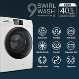 IFB 8 kg 5 Star with Steam Refresh program, 9 Swirl Wash, Eco Inverter, Touch Panel with AI Fully Automatic Front Load Washing Machine with In-built Heater White SENATOR GXN 8012