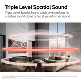 LG SQ75TR, 600W, 5.1.1Ch Home Theater Soundbar with Dolby Atmos, Center Up-Firing Speaker, AI Sound Pro, Wow Synergy, Wireless Subwoofer, Rear Speaker Inbuilt Receiver, QNED Matching Bracket Inside
