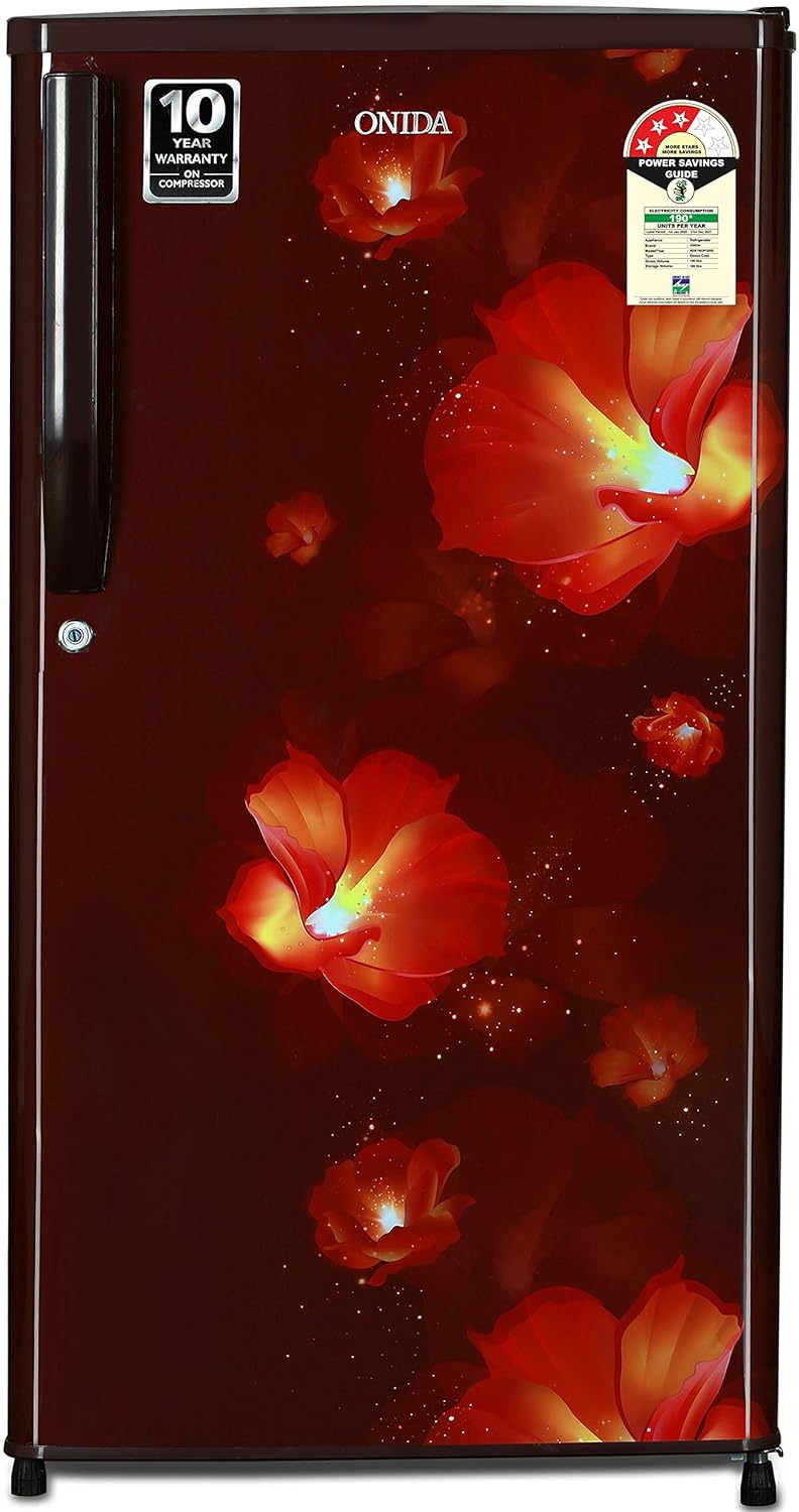 Onida 190 L 3 Star Direct-Cool Single Door Refrigerator (RDS1903P, Red)-(Dents and Scratches)