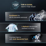 Haier 11 Kg (Wash) / 7 Kg (Dry), 5 Star, Powered by AI-DBT, Direct Drive Technology, Wifi, PuriSteam, I-Refresh, Front Load Fully Automatic Washer Dryer, (EFLD110-DM14IEICBKU1, In-built Heater,Black)