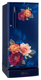 LG 185 L, 2 Star, Direct Cool Single Door Refrigerator (GLD1925XOBK, Blue Klase, Base stand with Drawer, Fit Max Chiller Tray, Works Without Stabilizer, 2026 Model)
