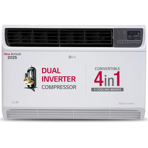 LG 1.5 Ton 5 Star DUAL Inverter Window AC ( UW-Q18WUZA, White)