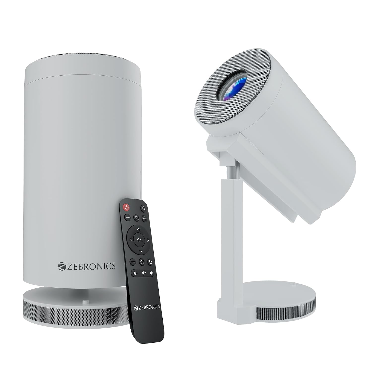 Zebronics Android 13 Smart LED Projector, 1080p Support, 2800 Lumens, 100" Screen Size, 90° Tiltable, Auto Keystone, OTT Apps (Netflix, Prime, Hotstar), BT v5.0, HDMI, Miracast, WiFi (PixaPlay 30)