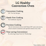 LG 28 L Convection Microwave Oven (MC2846BV, Black, Health Plus Menu, Indian Cuisine, Tandoor Se, Steam Clean & Stainless Steel Cavity)