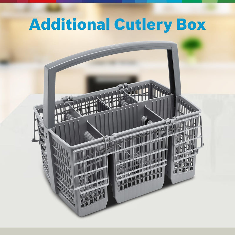 Bosch 13 Place Setting Dishwasher with Intensive Kadhai Program, No Pre-Rinse, 70? Hot water wash, Half Load Option & Extra Cutlery Box - (SMS66GI01I, Silver, Glass Protection Technology)