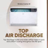 LG 1.5 Ton 5 Star DUAL Inverter Window AC ( UW-Q18WUZA, White)