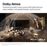 LG SQ75TR, 600W, 5.1.1Ch Home Theater Soundbar with Dolby Atmos, Center Up-Firing Speaker, AI Sound Pro, Wow Synergy, Wireless Subwoofer, Rear Speaker Inbuilt Receiver, QNED Matching Bracket Inside