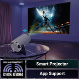 Zebronics PixaPlay® 73 Android Smart Projector, 720p Native, Support 4K, OTT Apps (Netflix, PrimeVideo, Hotstar), 200° Rotatable, 3700 Lumens, Auto Keystone, Miracast, 3W Speaker, 130" Screen, WiFi|BT