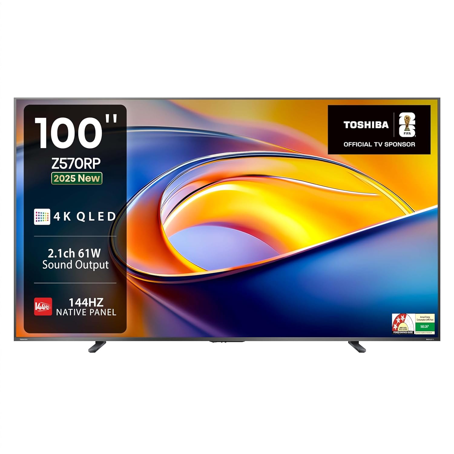 TOSHIBA 254 cm (100 inches) Z570RP Series 4K Ultra HD Smart QLED TV 100Z570RP