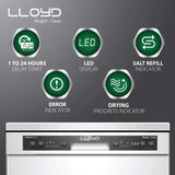 Havells-Lloyd 13 Place Settings Standard Dishwasher (LDWF13PSE1DD, Silver)