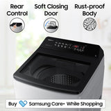 Samsung 8 kg, 5 star, Eco Bubble Tech, Digital Inverter Motor, Soft Closing Door, Fully-Automatic Top Load Washing Machine (WA80BG4441BGTL, Light Gray)