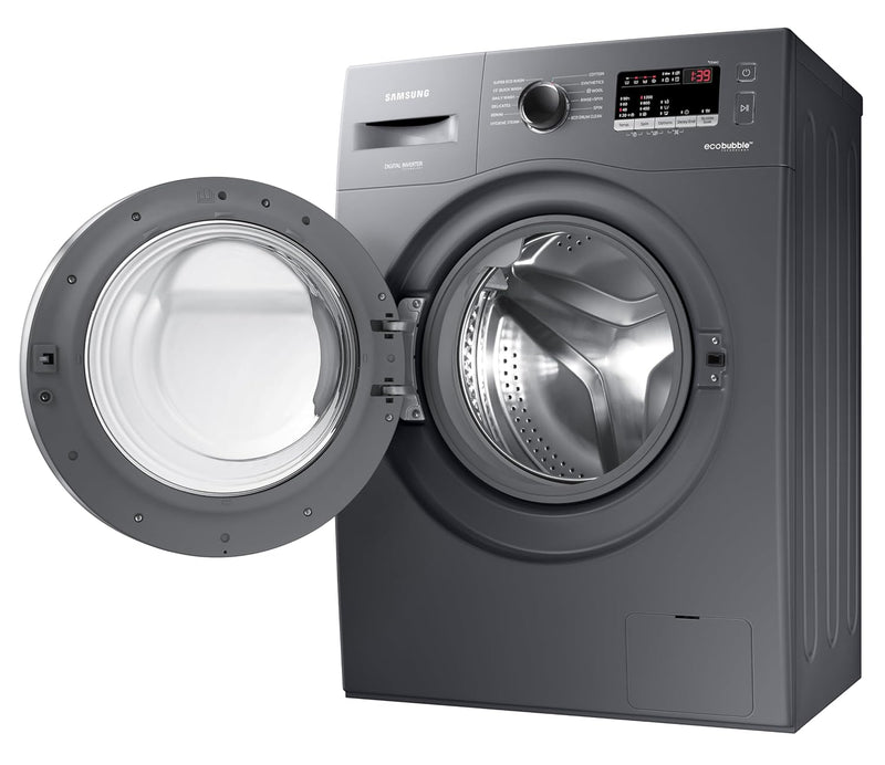 Samsung 7 kg, 5 Star, AI Control, Wi-Fi, Digital Inverter, Motor, Fully-Automatic Front Load Washing Machine (WW70T502NAN1TL, Hygiene Steam, Inox)