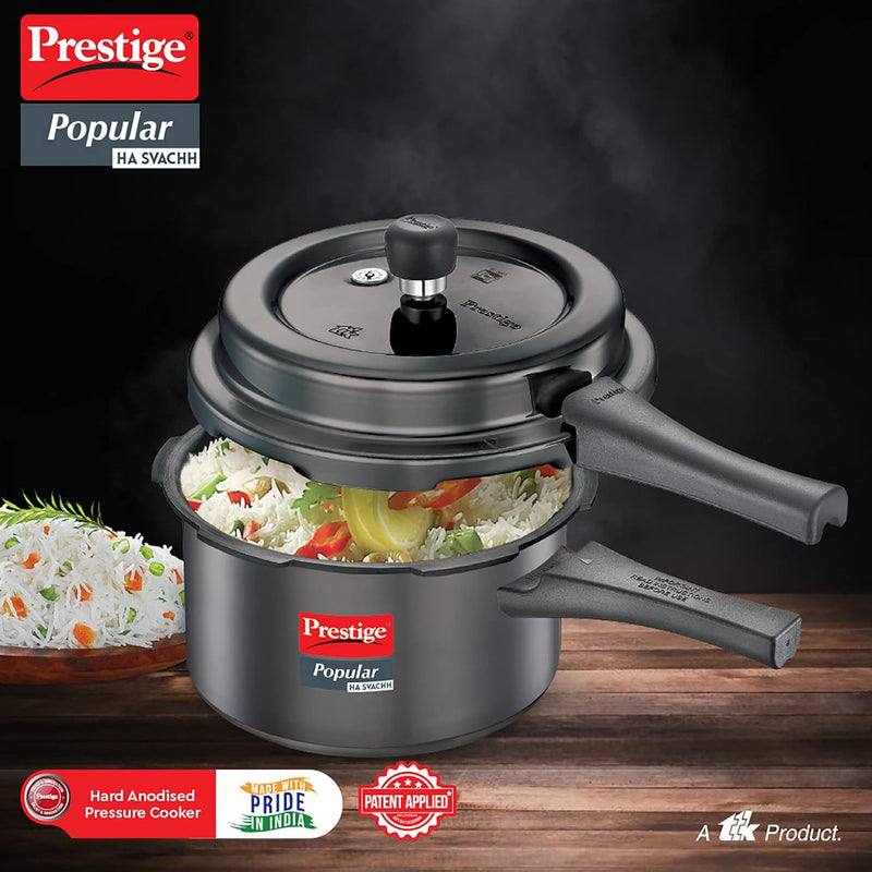 PRESTIGE POPULAR SVACHH HAND ANODISED PRESSURE COOKER 3.0L