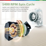 Bosch 10 kg, 5-Star, AI Active Water+, Anti Stain, Iron Steam Assist, Anti Tangle, Fully-Automatic Front Loading Washing Machine (WGA254ZJIN, Reload Function, In-Built Heater, Autumn Green)