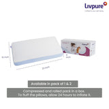 Livpure Smart Breeze King Pillow with Perforated and Premium Memory Foam Sleeping Pillow Pack of 1 (White) LSH-PILL-BREEZE-King1
