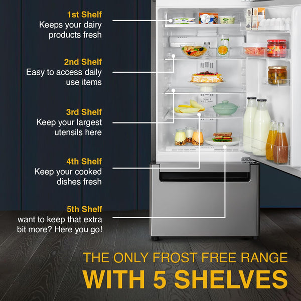 Whirlpool 300 L Frost Free Triple-Door Refrigerator(FP 343D Protton Roy, Alpha Steel)