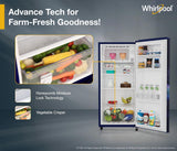 Whirlpool 184 L 3 Star Direct-Cool Single Door Refrigerator (205 WDE PRM 3S SAPPHIRE SERENA-Y, Blue, )