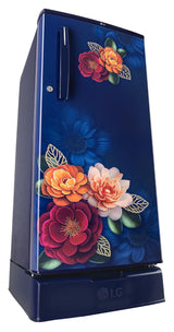 LG 185 L, 2 Star, Direct Cool Single Door Refrigerator (GLD1925XOBK, Blue Klase, Base stand with Drawer, Fit Max Chiller Tray, Works Without Stabilizer, 2026 Model)
