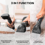 INALSA Carpet Cleaner Machine|Upholstery Cleaner 3 in 1 Function|Wet Spot Cleaner & Stain Remover|Portable Carpet and Upholstery Cleaner, with Replacement Heads, Pet Stain Vacuum (MasterVac Clean)