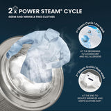 IFB 7 Kg 5 Star, DeepClean® Technology, AI Powered, WiFi, Fully Automatic Front Load Washing Machine (SERENA GXN 7012 CMS, PowerSteam®, 9 Swirl, Steam Refresh, Inbuilt Heater, Eco Inverter, Grey)