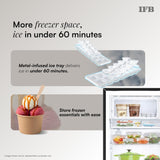 IFB 187L 2 Star Direct-Cool Single Door Refrigerator with 30 Hrs Cooling Retention, Big Vegetable Box, XL Bottle Bin & 4 Year Super Warranty (2026, IFBDC-213BXBWE, Wild Flower Blue)
