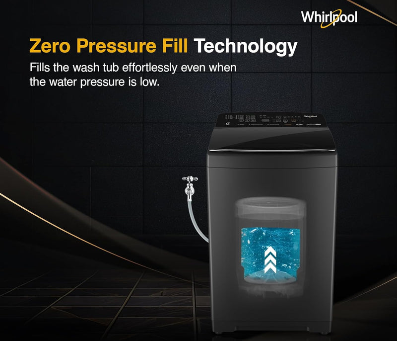 Whirlpool 10 Kg 5 Star MAGIC CLEAN BW PRO Heater Fully Automatic Top Load Washing Machine (MAGIC CLEAN BW PRO H 10 KG Mn GREY 10YMW)
