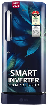 LG 210 L, 5 Star, Direct Cool, Smart Inverter Compressor, Single Door Refrigerator(GL-D231ABAU)