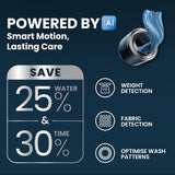 IFB 8 Kg 5 Star with 9 Swirl Wash, AI Powered, Wi-Fi, Fully Automatic Front Load Washing Machine (Senator MSN 8014, Steam Refresh Program with Eco Inverter, Metallic Silver)
