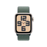 Apple Watch SE MXEH3HN (2nd Gen, 2023) [GPS 40mm] Smartwatch with Starlight Aluminum Case with Lake Green Sport Loop. Fitness & Sleep Tracker, Crash Detection, Heart Rate Monitor, Retina Display