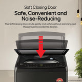 LG 9 Kg, 5 Star, Smart Inverter Technology, In-built heater with Steam, Fully Automatic Top Load Washing Machine (T90VBMB1S, Turbodrum, Stain Clean, LED Display, Smart Diagnosis, Middle Black)
