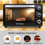 Faber Fotg Bk 24 Liter Oven Toaster Grill,Black,24 Liter,1600W