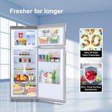 Godrej 223 L 2 Star Inverter Frost Free Double Door Refrigerator (RF EON 244B RI ST GL, Steel Glow)