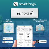Samsung 1.5Ton 5Star,New Star rated, Bespoke AI Inverter Smart Split AC (Wifi, Energy Saving, Voice Control, Powerful Cooling, Copper, Digital Inverter, 4 Way swing, White,AR50H18D1NHNNA)