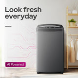 Godrej Smart Choice 7 Kg 5 Star, 5 Years Comprehensive Warranty, AI Tech, Fills Tub At ~0 Water Pressure, Fully-Automatic Top Load Washing Machine (WTEON ALP 70 5.0 FDUN GPGR, Graphite Grey)