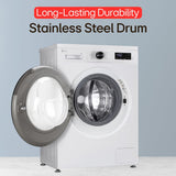 LG 7 Kg 5 Star Steam, Inverter Direct Drive Technology, 6 Motion DD, Fully-Automatic Front Load Washing Machine (FHB1207Z2WB, Dial + Full Touch Buttons & LED Display, Essence White)