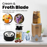 INALSA Bullet Belle Pro Mixer Grinder|5 Jar include 2 Storage Jar For Smothies,Coffee,Dry fruits & Wet Grinding|600 W, Copper Motor|3 Blades Including Froth Blade with 2 Sipper & 1 Seasoning Cap