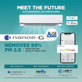 Panasonic 1.5 Ton 4 Star Wi-Fi Twin-Cool Inverter Split Air Conditioner CS/CU-WU18YKYXF, White)