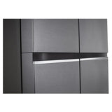 LG 655 L Frost Free Side by Side Refrigerator with Smart Inverter Compressor, Express Freeze & Multi Air-Flow (Dazzle Steel, GL-B257HDSY)