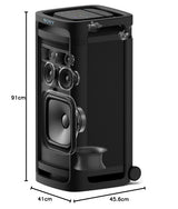 Sony ULT TOWER9(SRS-ULT900AC)|Bluetooth 520W Party Speaker|with Massive Bass,360°Sound&Party Lights,Karaoke,TouchPanel,Built in Power Bank, TV Sound Booster,get Wireless Dual ULTMIC1