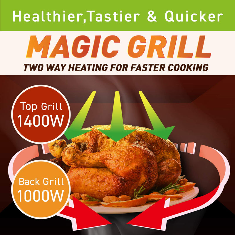 Panasonic 27L Convection Microwave Oven(NN-CT645BFDG,,Black Mirror, 360° Heat Wrap, Magic Grill)